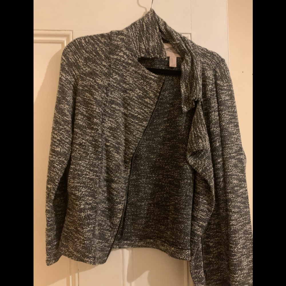 Moto black and white jacket